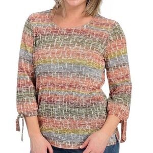 CJ Banks Earthy Tones Women's Plus Size Top